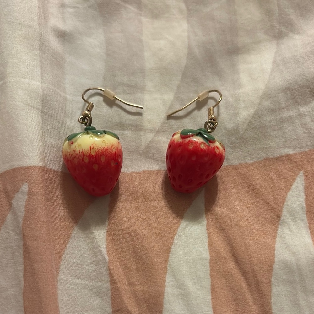 Strawberry Shaped Earrings